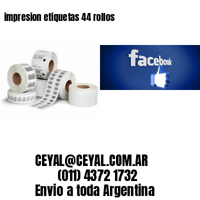 impresion etiquetas 44 rollos