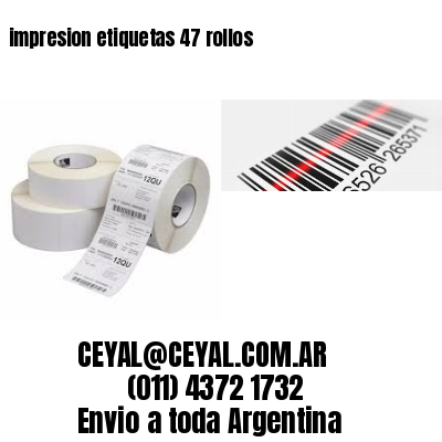 impresion etiquetas 47 rollos