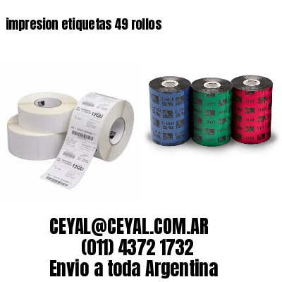impresion etiquetas 49 rollos
