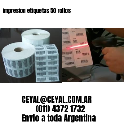 impresion etiquetas 50 rollos