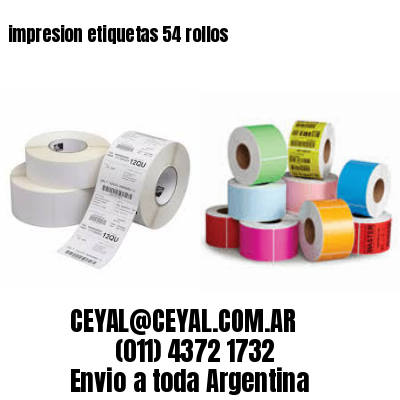 impresion etiquetas 54 rollos