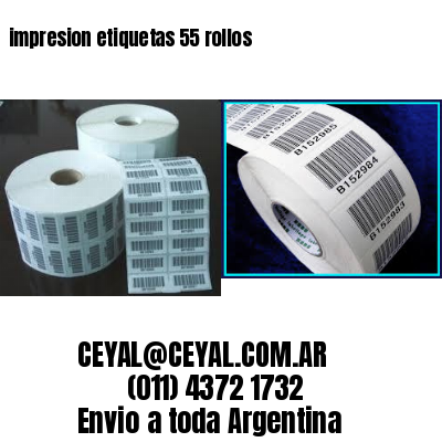 impresion etiquetas 55 rollos