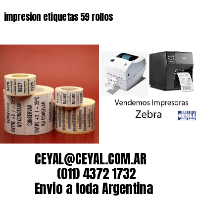 impresion etiquetas 59 rollos