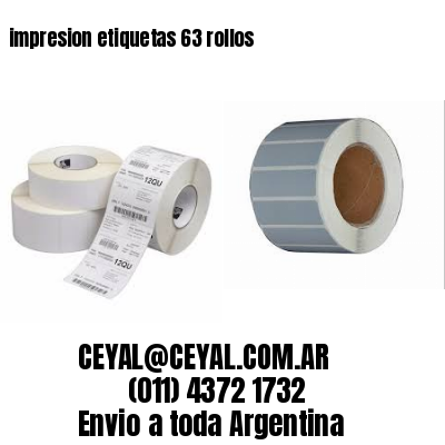 impresion etiquetas 63 rollos