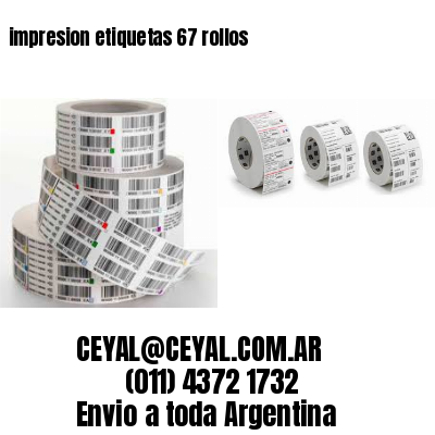 impresion etiquetas 67 rollos