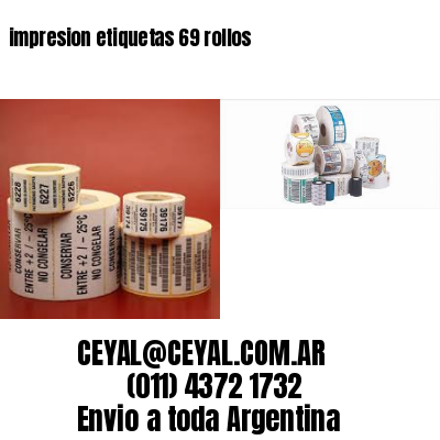 impresion etiquetas 69 rollos
