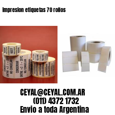 impresion etiquetas 70 rollos
