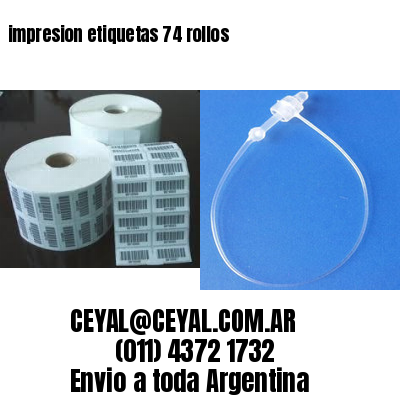 impresion etiquetas 74 rollos