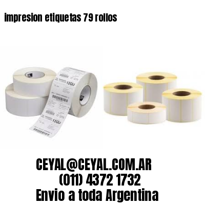 impresion etiquetas 79 rollos