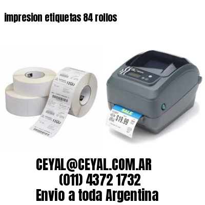 impresion etiquetas 84 rollos