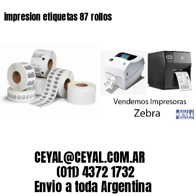 impresion etiquetas 87 rollos