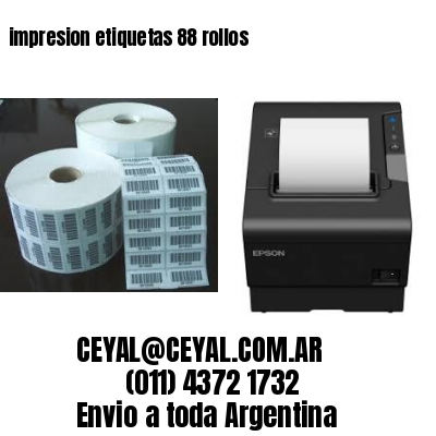 impresion etiquetas 88 rollos