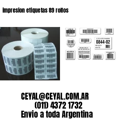 impresion etiquetas 89 rollos