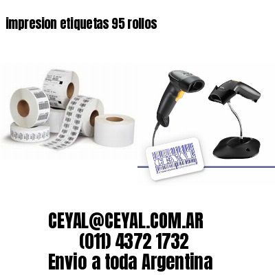 impresion etiquetas 95 rollos