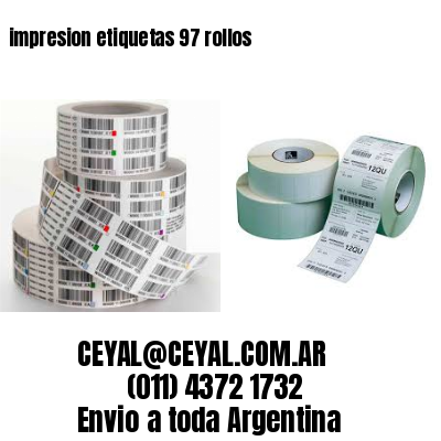 impresion etiquetas 97 rollos
