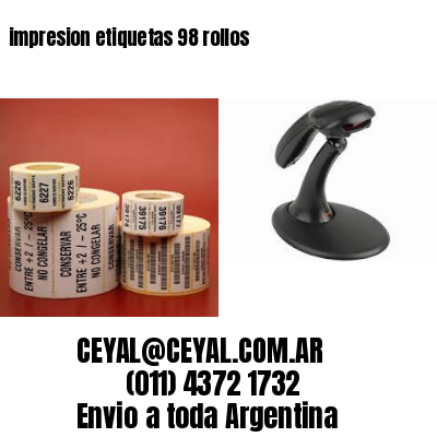 impresion etiquetas 98 rollos