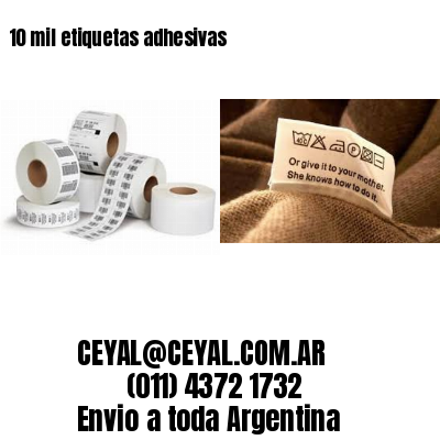 10 mil etiquetas adhesivas