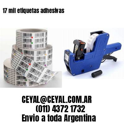 17 mil etiquetas adhesivas