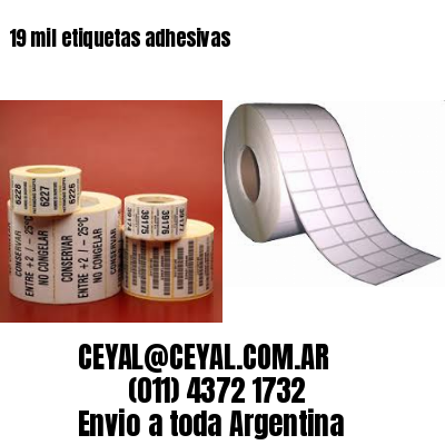 19 mil etiquetas adhesivas