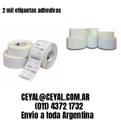 2 mil etiquetas adhesivas