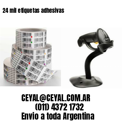 24 mil etiquetas adhesivas