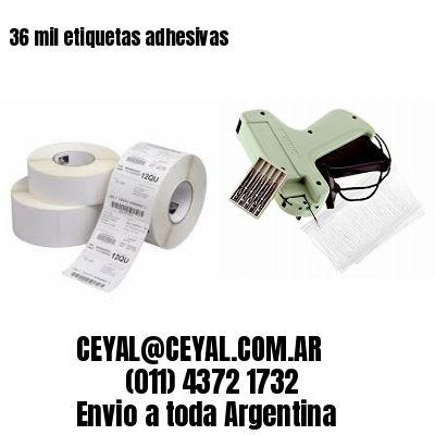 36 mil etiquetas adhesivas