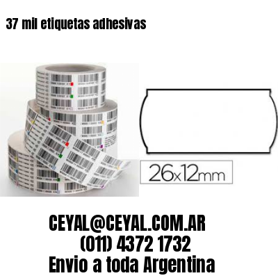 37 mil etiquetas adhesivas