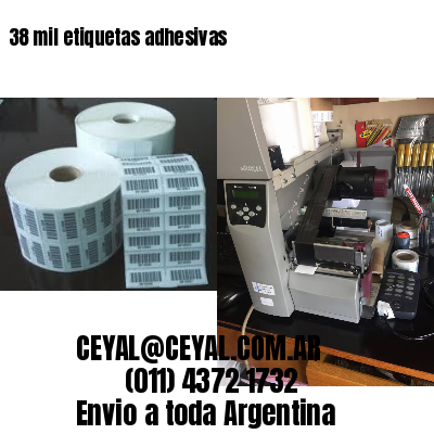 38 mil etiquetas adhesivas
