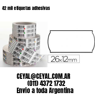 42 mil etiquetas adhesivas