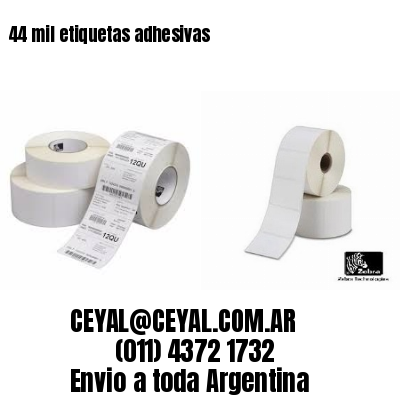 44 mil etiquetas adhesivas