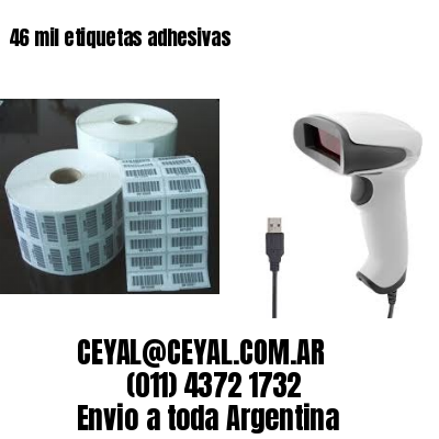46 mil etiquetas adhesivas