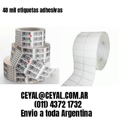 48 mil etiquetas adhesivas