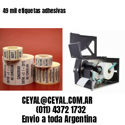 49 mil etiquetas adhesivas