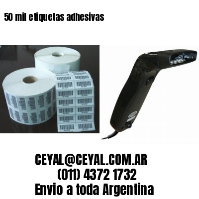 50 mil etiquetas adhesivas