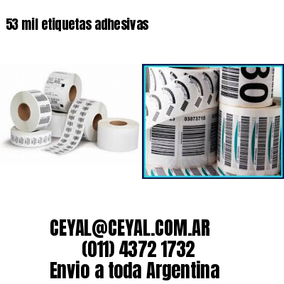 53 mil etiquetas adhesivas