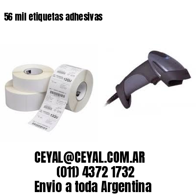 56 mil etiquetas adhesivas