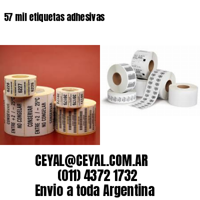 57 mil etiquetas adhesivas