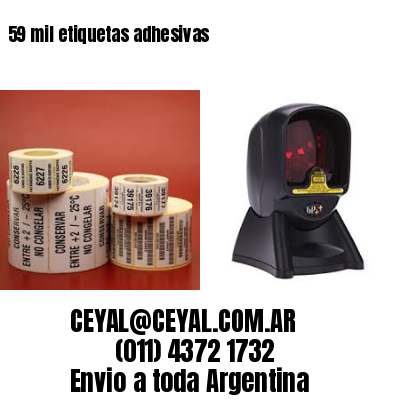 59 mil etiquetas adhesivas