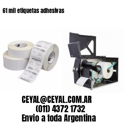 61 mil etiquetas adhesivas
