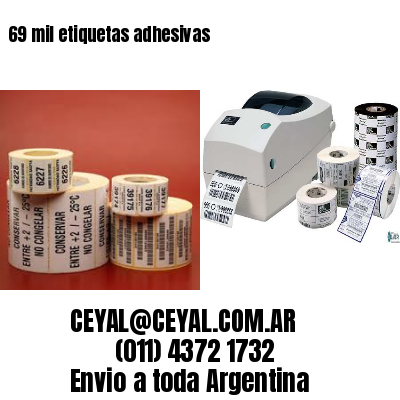 69 mil etiquetas adhesivas