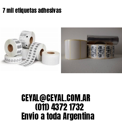 7 mil etiquetas adhesivas