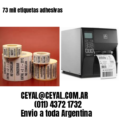 73 mil etiquetas adhesivas