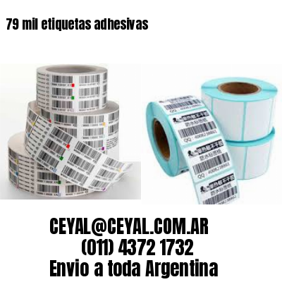 79 mil etiquetas adhesivas