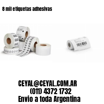 8 mil etiquetas adhesivas