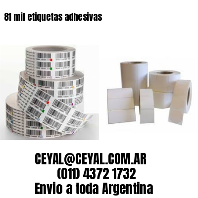 81 mil etiquetas adhesivas