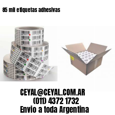 85 mil etiquetas adhesivas