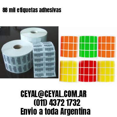 88 mil etiquetas adhesivas