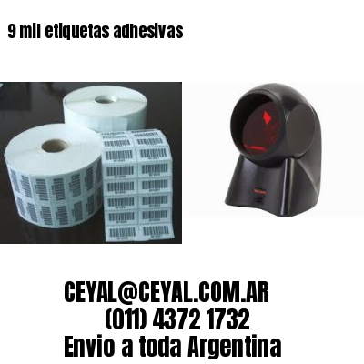 9 mil etiquetas adhesivas