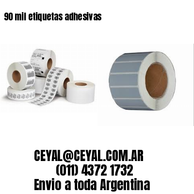 90 mil etiquetas adhesivas
