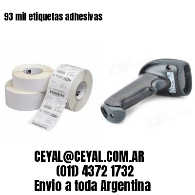 93 mil etiquetas adhesivas